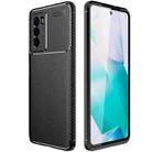 For vivo T1 Carbon Fiber Texture Shockproof TPU Phone Case(Black) - 1