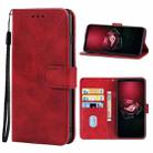 Leather Phone Case For Asus ROG Phone 5 Pro(Red) - 1