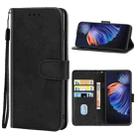 Leather Phone Case For Tecno Camon 17P(Black) - 1