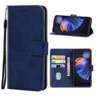 Leather Phone Case For Tecno Camon 17P(Blue) - 1