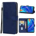 Leather Phone Case For Tecno Spark 7(Blue) - 1