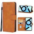 For OPPO Realme 6i India Leather Phone Case(Brown) - 1