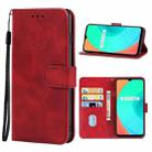 For OPPO Realme C11 2021 Leather Phone Case(Red) - 1