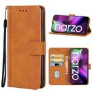 For OPPO Realme Narzo 20 Leather Phone Case(Brown) - 1