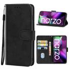 For OPPO Realme Narzo 20 Leather Phone Case(Black) - 1