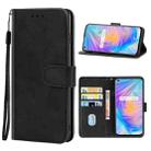 For OPPO Realme Q2 Leather Phone Case(Black) - 1