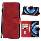 For OPPO Realme Q3 5G / Realme V13 5G / Q3i 5G / Realme 8 5G / Narzo 30 5G Leather Phone Case(Red) - 1