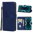 For OPPO Realme X3 SuperZoom Leather Phone Case(Blue) - 1