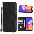 For OPPO Reno5 Lite Leather Phone Case(Black) - 1