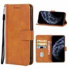 Leather Phone Case For CUBOT C30(Brown) - 1