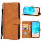 Leather Phone Case For CUBOT Note 20(Brown) - 1