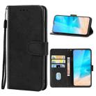 Leather Phone Case For CUBOT Note 20(Black) - 1