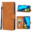 Leather Phone Case For CUBOT P40(Brown) - 1