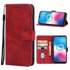 Leather Phone Case For Alcatel 3X (2020)(Red) - 1