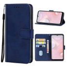 Leather Phone Case For HTC Desire 20+(Blue) - 1