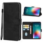 Leather Phone Case For Meizu 16T(Black) - 1