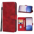 Leather Phone Case For Meizu 16Xs(Red) - 1