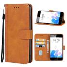 Leather Phone Case For Meizu M5c(Brown) - 1