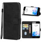 Leather Phone Case For Meizu M5c(Black) - 1