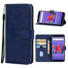Leather Phone Case For Wiko Harry2(Blue) - 1