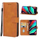 Leather Phone Case For Wiko View3 Pro(Brown) - 1
