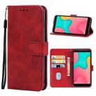 Leather Phone Case For Wiko Y60(Red) - 1