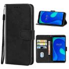 Leather Phone Case For Wiko Y80(Black) - 1