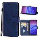 Leather Phone Case For TCL 20L(Blue) - 1