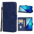 Leather Phone Case For TCL 20L+(Blue) - 1