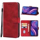 Leather Phone Case For TCL Plex(Red) - 1