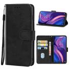 Leather Phone Case For TCL Plex(Black) - 1