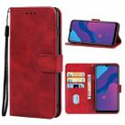 Leather Phone Case For Honor 9A(Red) - 1