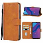 Leather Phone Case For Honor 9A(Brown) - 1