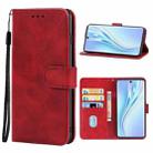 Leather Phone Case For Honor V40 Lite(Red) - 1