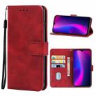 Leather Phone Case For Blackview A60(Red) - 1