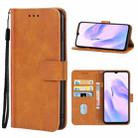 Leather Phone Case For Blackview A70(Brown) - 1