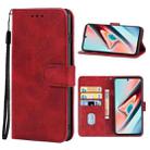 Leather Phone Case For Blackview A100(Red) - 1