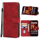Leather Phone Case For Blackview BV6900(Red) - 1