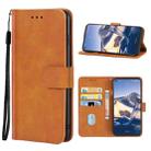 Leather Phone Case For Nokia 8 V 5G UW(Brown) - 1