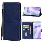 Leather Phone Case For OnePlus 9RT 5G(Blue) - 1