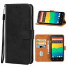 Leather Phone Case For BQ Aquaris E5(Black) - 1