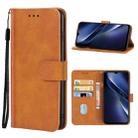 For vivo iQOO U3 Leather Phone Case(Brown) - 1