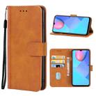 For vivo Y12s Leather Phone Case(Brown) - 1