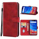 Leather Phone Case For Ulefone Armor 6(Red) - 1