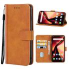 Leather Phone Case For Ulefone Armor 7(Brown) - 1