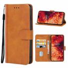 Leather Phone Case For Ulefone Note 8P / Note 8(Brown) - 1