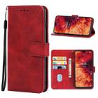 Leather Phone Case For Ulefone Note 8P / Note 8(Red) - 1