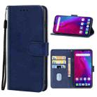 Leather Phone Case For Ulefone Power 6(Blue) - 1