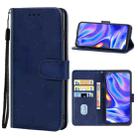 Leather Phone Case For Motorola One 5G(Blue) - 1