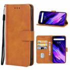 Leather Phone Case For UMIDIGI S5 Pro(Brown) - 1
